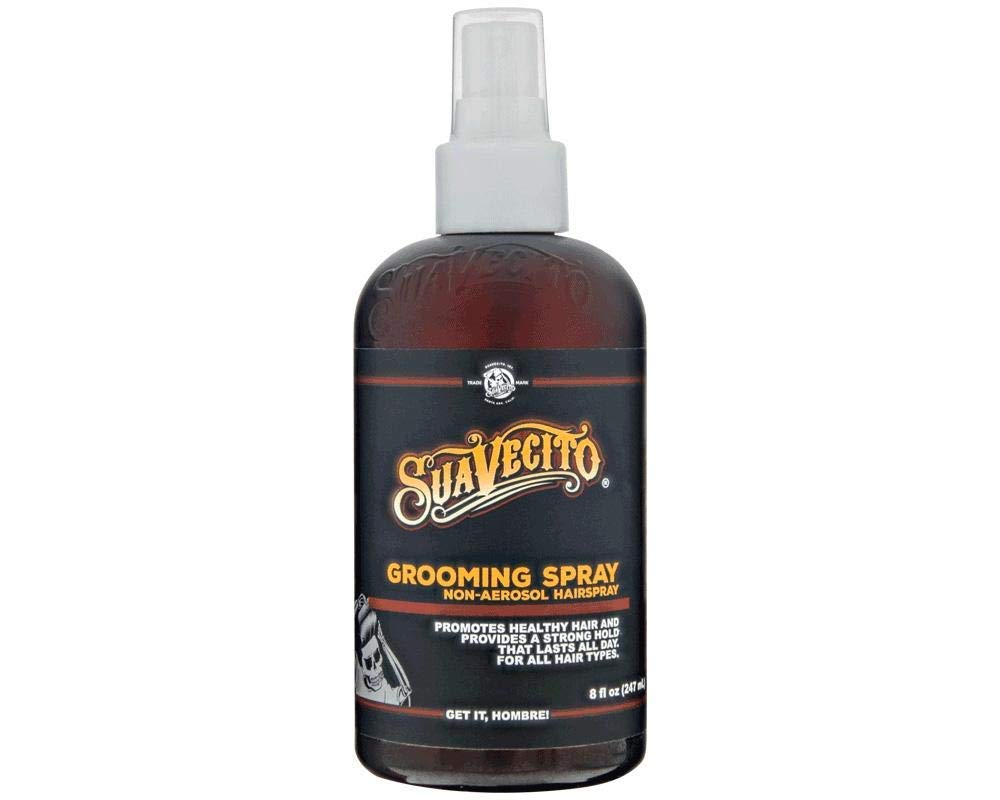 Suavecito Grooming Non-Aerosol Hairspray for Men - Strong Hold Styling - Men's Hair Spray - 8 oz