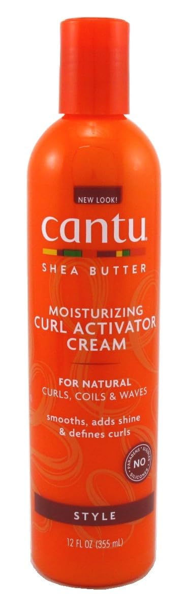 Cantu Natural Hair Curl Activator Cream for Curly Hair Types, 12 Ounce (354ml) (3 Pack) - Naturally Moisturizing and De